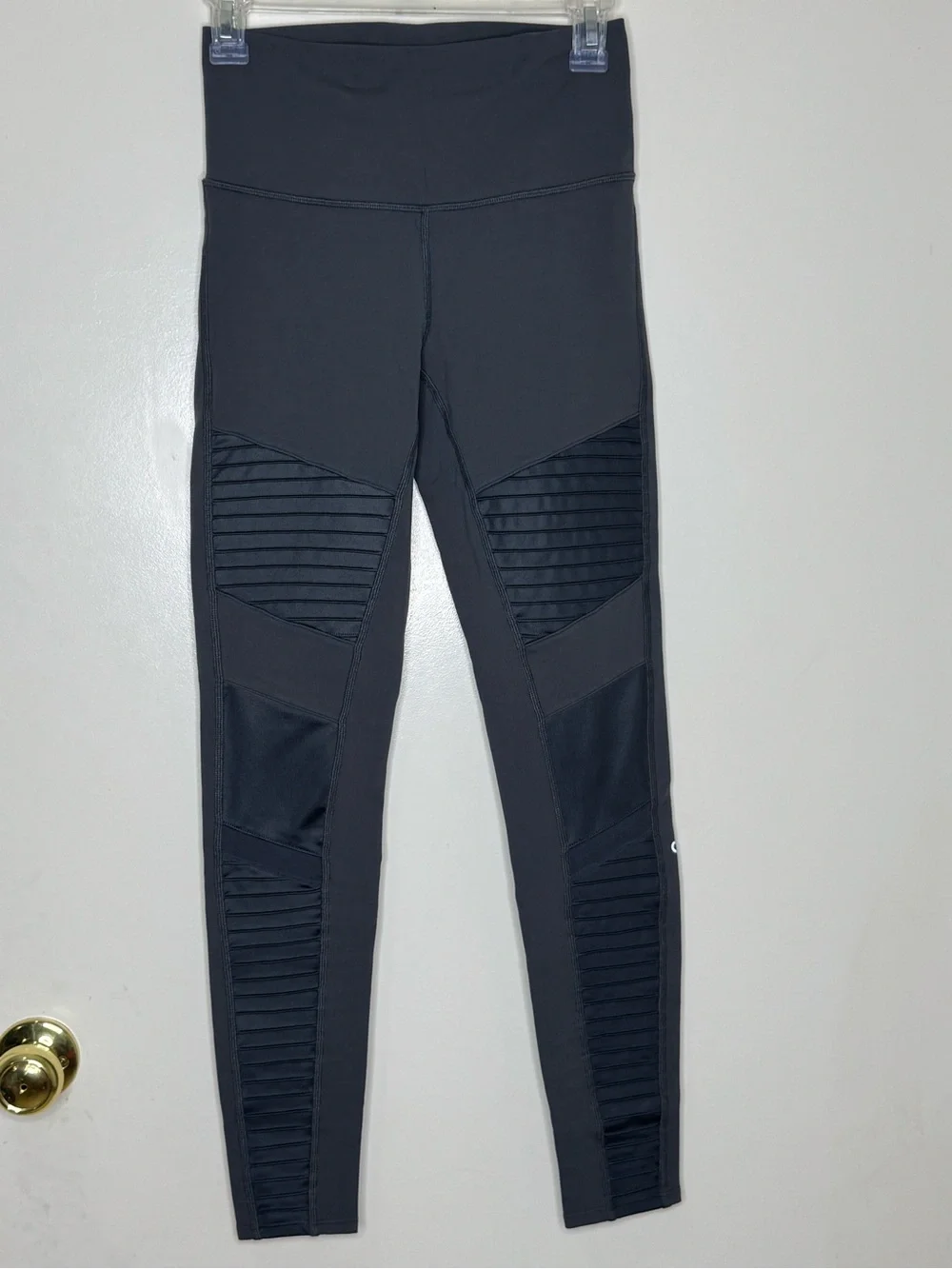 Alo Navy Moto Leggings